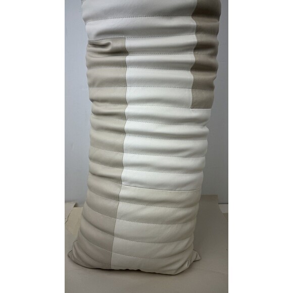 Hotel Collection Brushwork 14" x 48" Faux Leather Decorative Pillow - Picture 7 of 16